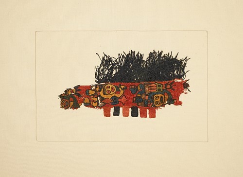 Peru - Paracas Color Block Border Section with Flying Shamans $600