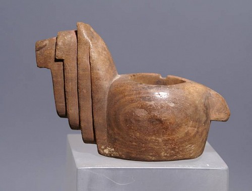 Search:  Peru, Wari Carved Wood Konopa in the form..., Price Upon Request