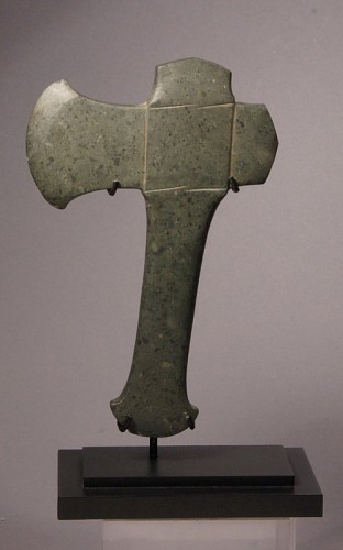 Colombia - Tairona dark gray-green stone handled ax Price Upon Request