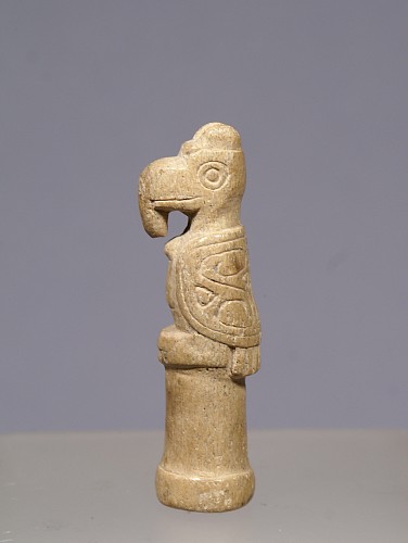 Work: Tairona Carved Bone Finial of a Harpy Eagle $2,450