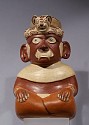 Peru, Moche I - II Effigy Vessel of the Decapitator Ai Apaec
Ceramic