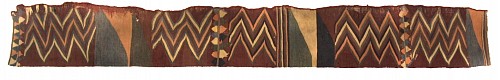 Peru - Nazca kilim-style border to tunic with alternating zig zags $11,500