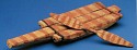 Chile, Small Chilean Arica Model Raft with Oar
Wood