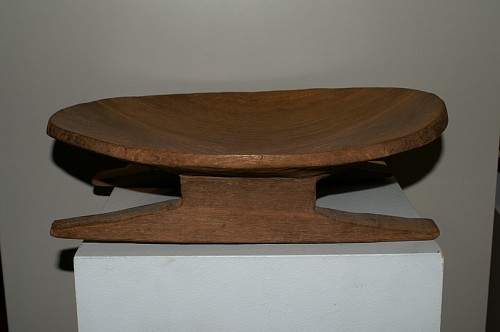 Wood: Inca Tiana Carved Wooden Seat $8,000