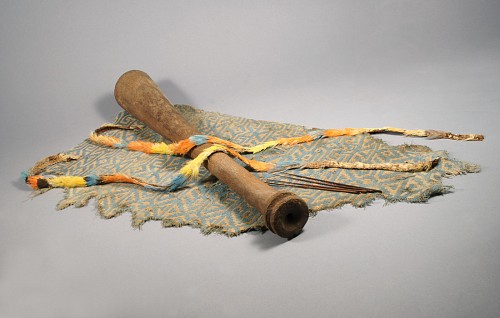 Peru - Nazca Wooden Blow Gun with Wrappings $4,500