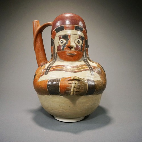 Exhibition: Paracas: A Selection of Textiles and Ceramics, Work: Proto Nasca Janus Head Effigy of a Smoker $28,000