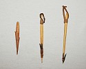 Chile, Harpoon Forepoints of Bone, with Thorn Barbs
Bone