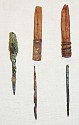 Chile, Three Copper Drill Bits and Two Wood Drill Chucks
Wood