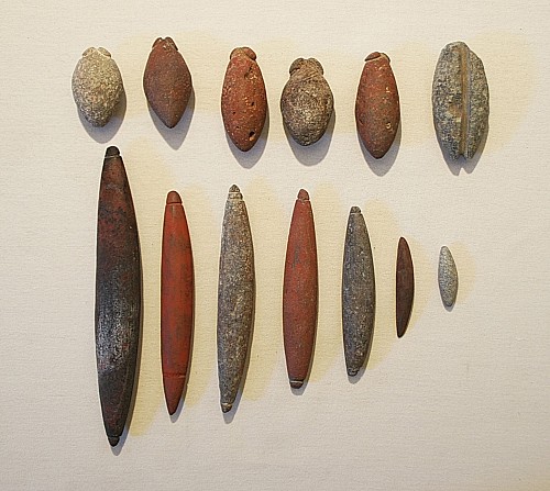 Thirteen Varied Stone Sinkers