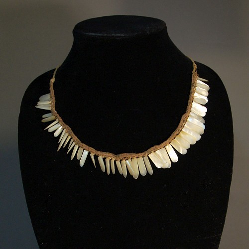 ChimÃº Necklace of Mother of Pearl on Original Cotton Line $2,800