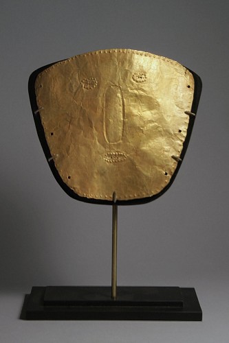 Work: Diaguita Style Gold Mask with Repoussé Eyes, Mouth and Border Price Upon Request