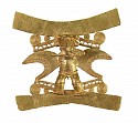 Panama, Diquis Gold Figural Pendant Wearing a Raptor Bird Mask
Metal