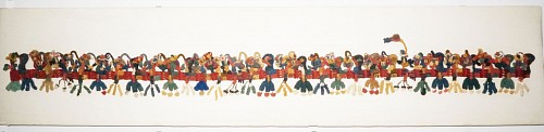 Peru Late Paracas Needlework Border with... Price Upon Request