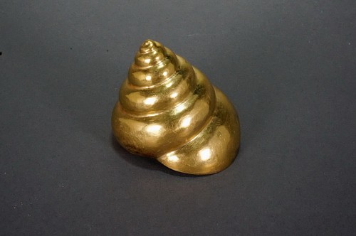Metal: Moche Gold Bead in the Form of a Tree Snail $35,000
