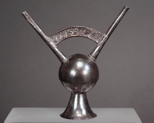 Sican Gilt Silver Miniature Double Spouted Vessel Price Upon Request