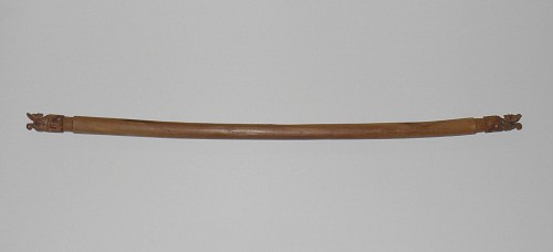 Work: Huacho Carved Loom Bar with “Mooneater” Deities $1,700