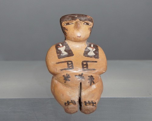 Peru - Nasca Miniature Female Seated Figurine $2,500