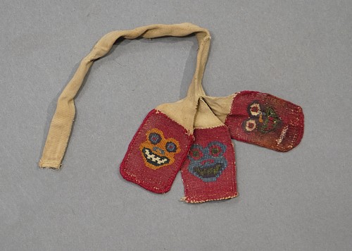 Work: Three Wari Woven Tabs with Animal Heads Price Upon Request