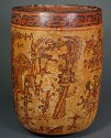 Guatemala, Mayan Tepeu 1 Style Mayan Painted Cylinder With Complex Palace Theme
Ceramic