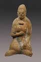 Mexico, Jaina Ceramic Efiigy Whistle of a Seated Woman
Ceramic
