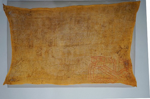 Exhibition: Paracas: A Selection of Textiles and Ceramics, Work: Proto-Nasca Sampler with Ten Unfinished Images $11,500