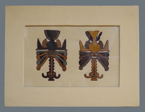 Paracas Embroidered Nightjar Birds $15,000