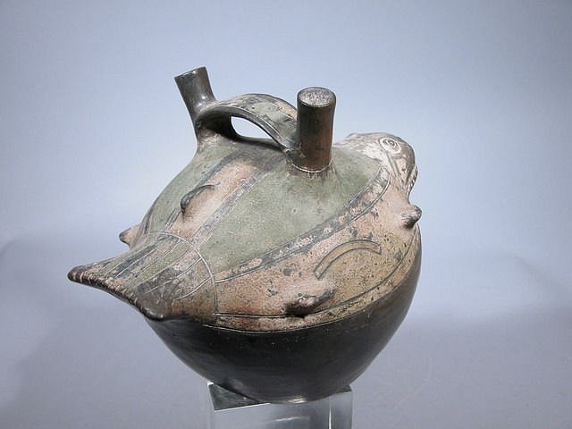 Peru | Effigy Vessel of a Patagonian Toothfish with Resin Pigment ...
