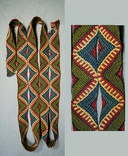 Peru - Paracas Double-woven Plaited Sash $6,500