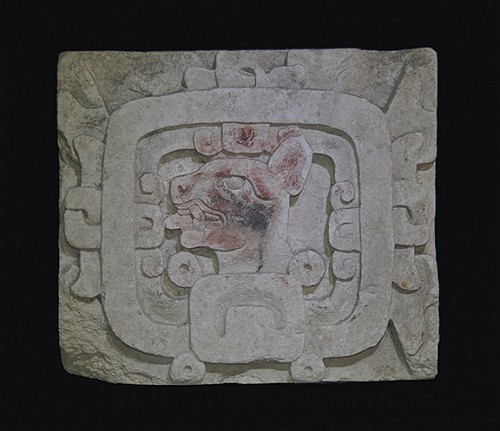 Mexico - Mayan Carved Limestone Relief of a Jaguar in Profile $28,000