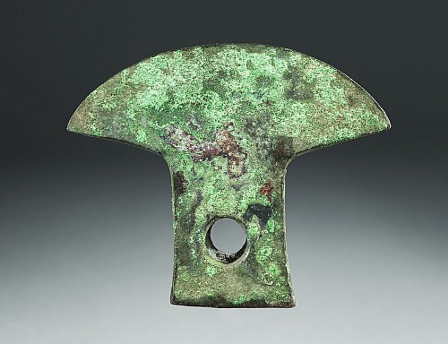 Work: Inca Large Bronze Axe with Curved Blade $1,200