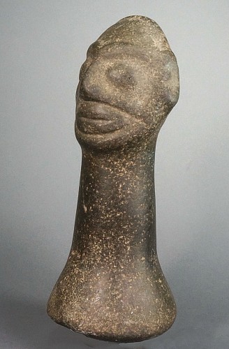 TaÃ­no  Stone Pestle with Carved Face