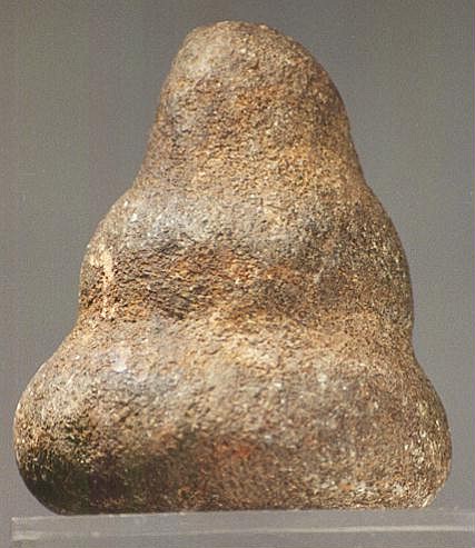 Dominican Republic, Pre-Taíno  Stone Conical Shaped Pounder
This conical shape is a rare form of pounder. The bottom face is smooth from use.
Period: Dominican Republic, Ostionoid, c. AD 200 - 900
Media: Stone
Dimensions: Height: 3" x Diameter: 2.5"
98183