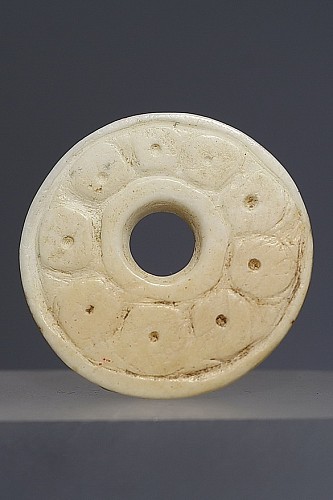 Work: Taíno  Shell Eye Inlay with Circular Motifs