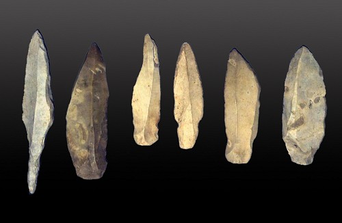 Work: Group of 6 Neolithic Taíno  Xillex Blades