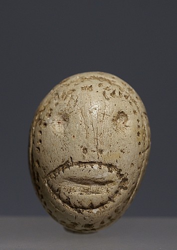 Work: Taíno Pecked Stone Head Talisman