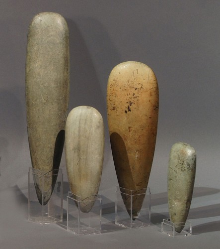 Work: Group of Four Subcourian Ceremonial Petaloid Celts