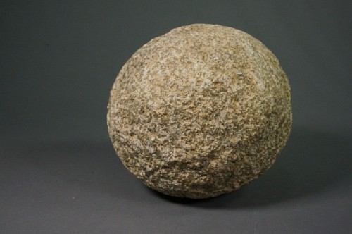 Work: Pre--Taíno  Large Spherical Pounder of Coral