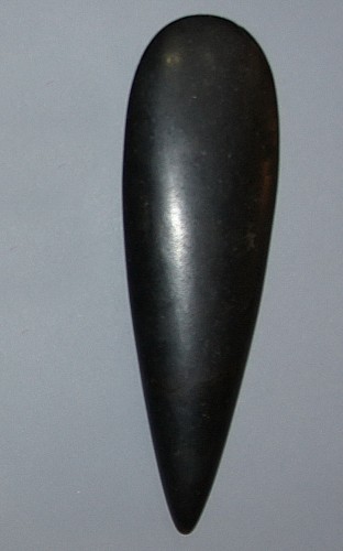 TaÃ­no  Large Black Petaloid Celt