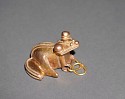 Colombia, Tairona Gold Cast Frog Pendant with Rattle
Metal