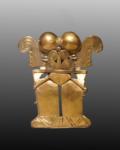 Darien Tumbaga Classic Mushroom Style Figural Pendant $14,000