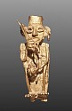 Colombia, Muisca Cast Gold Seated Warrior
Metal