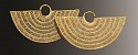 Colombia, Pair of Sinu Gold Fan-Shaped Ear Ornaments (SOLD)
Metal