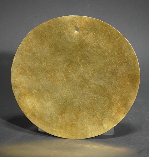 Narino Gold Disc Shaped Mirror with Single Suspension Hole $8,500